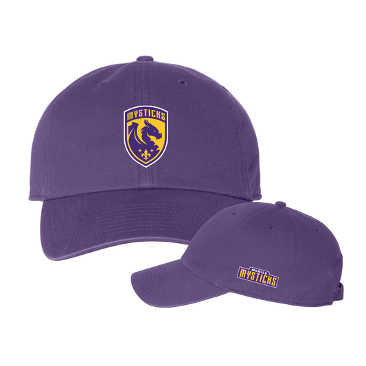 Mobile Mysticks Purple Clean Up Heradly Crest Hat