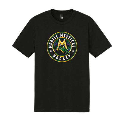 Mobile Mysticks Tri-Blend Black Frost Round Shirt