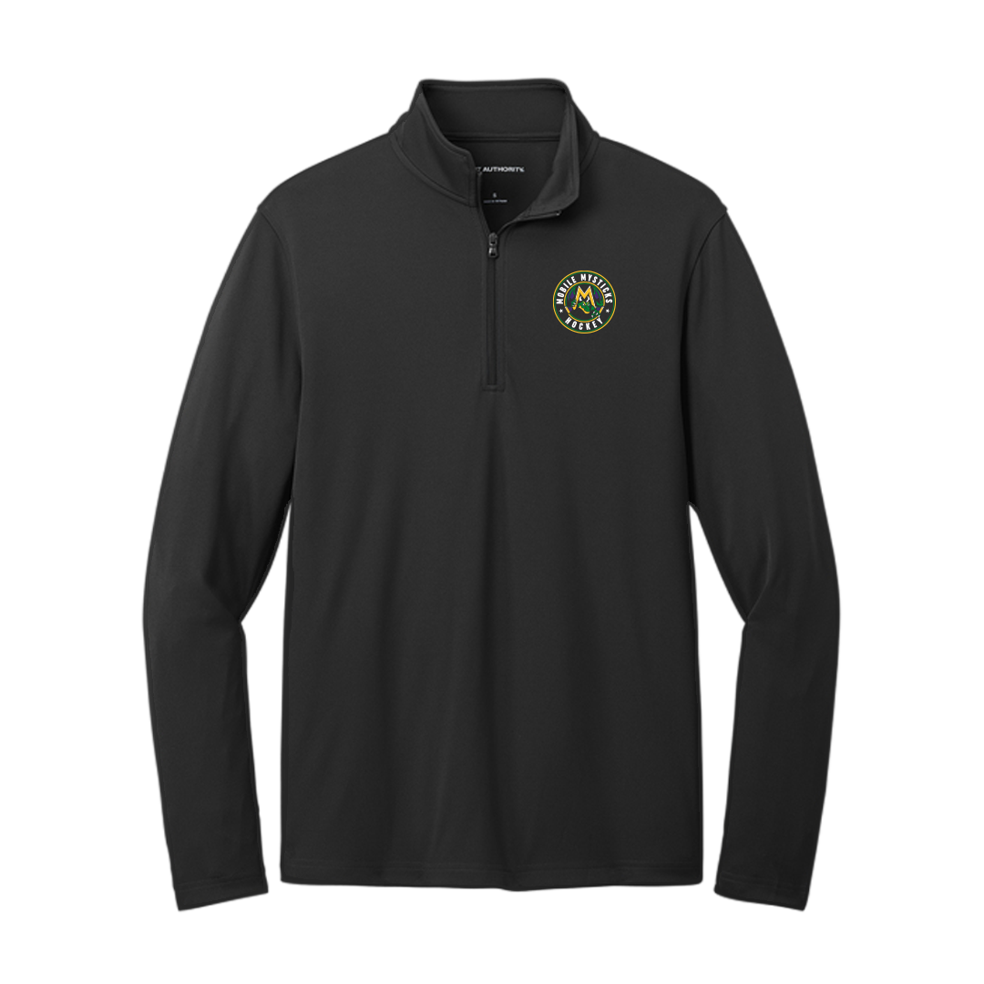 Mobile Mysticks Black Round Left Chest 1/4 Zip