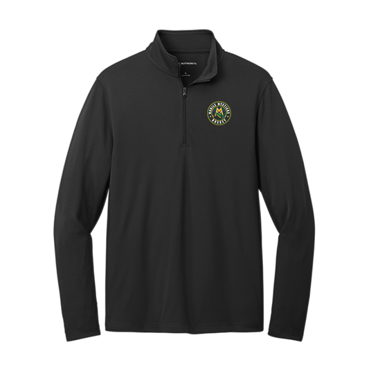 Mobile Mysticks Black Round Left Chest 1/4 Zip