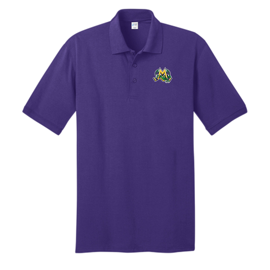 Mobile Mysticks Crest Purple Polo