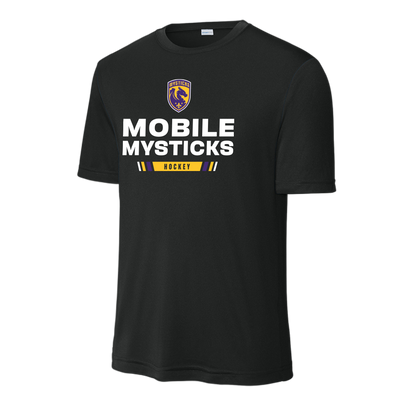 Mobile Mysticks Black Royal Stripe Performance Shirt